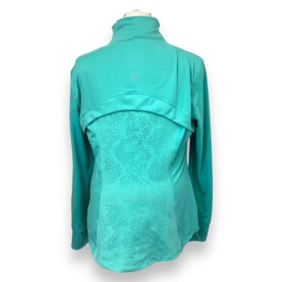 Tangerine Ladies Aqua Mint Zip-Up Active Performance Jacket XL - Picture 3 of 7
